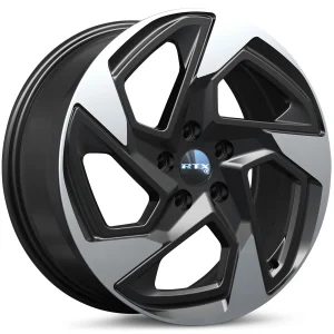 RTX Wheels – SU-01 – Black – 17″x7″ 55mm – Summer Wheels – 083348